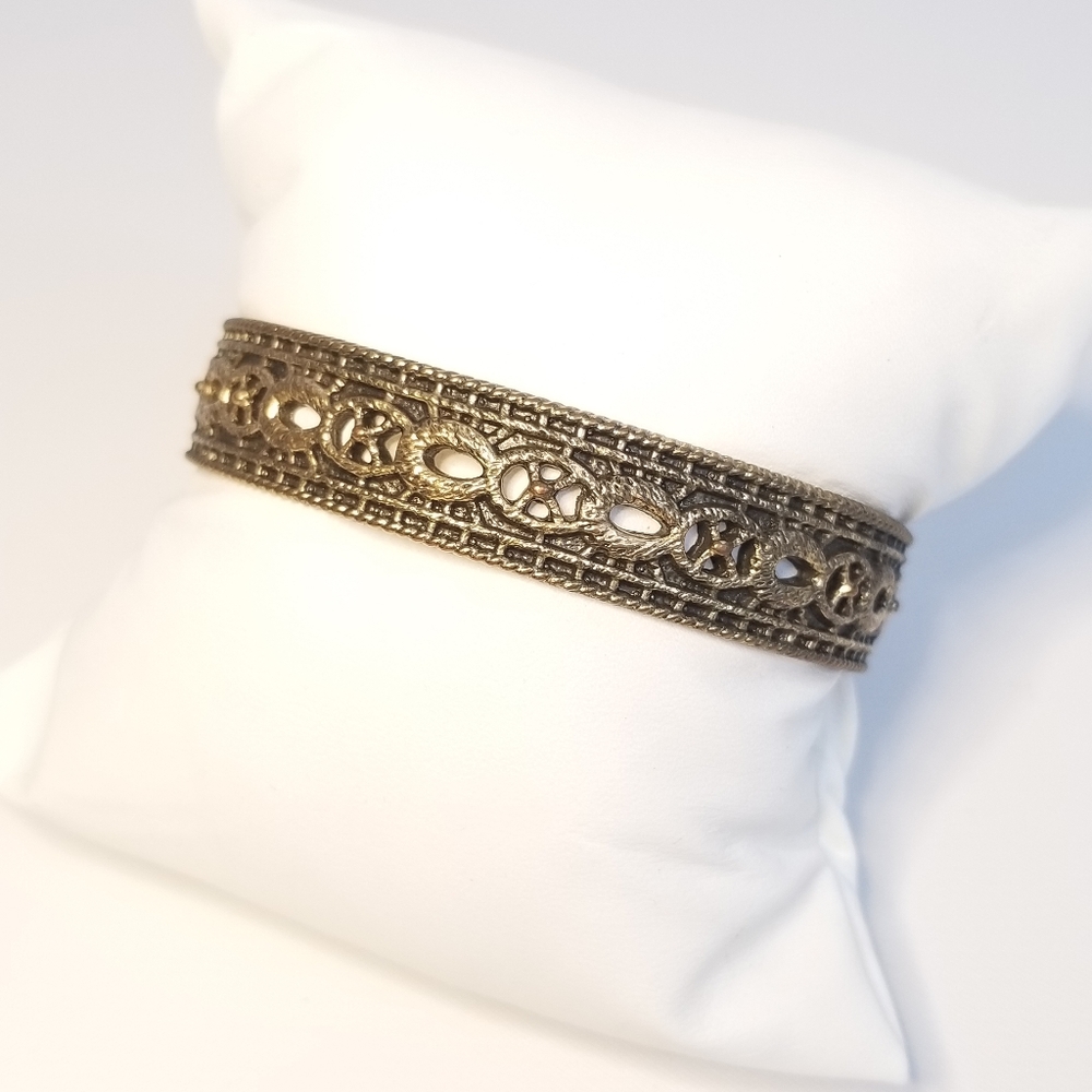 Lucky Brand Copper Gold Tone Cuff Bracelet